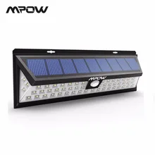 Mpow CD020 54 LED Night Light IP65 Waterproof Solar Lights Wide Angle LED Solar Powered Lamp