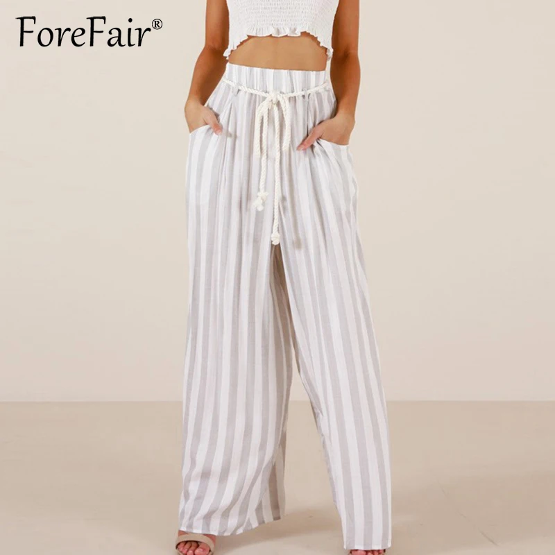 Forefair Casual Loose Trousers Women Elegant Trousers