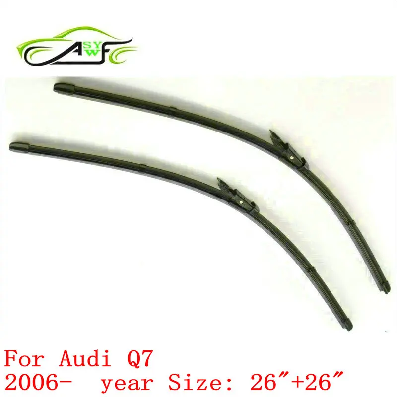 Free shipping car wiper for Audi Q7 (2006 onwards),26"+26" natural