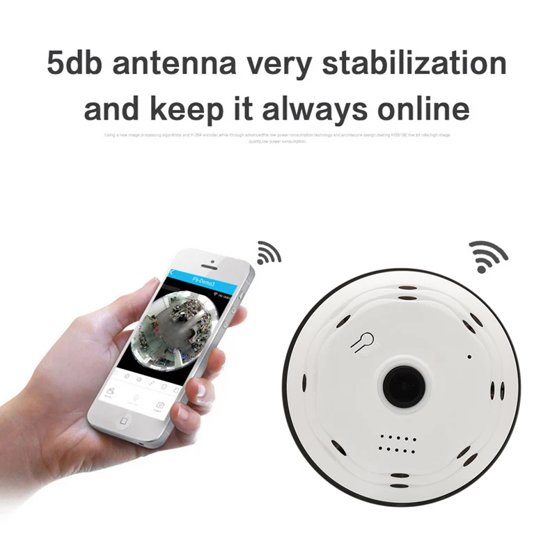 IP камера Wistino для системы видеонаблюдения рыбий глаз 960P Wi Fi|alarm smart|alarm ipalarm wireless |