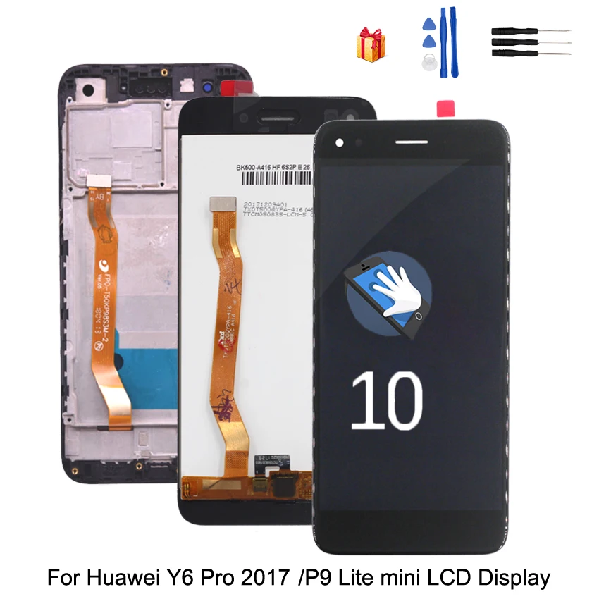 

Original LCD Display For Huawei Y6 Pro 2017 Touch Screen Digitizer Assembly For P9 Lite Mini With Frame Free Tools