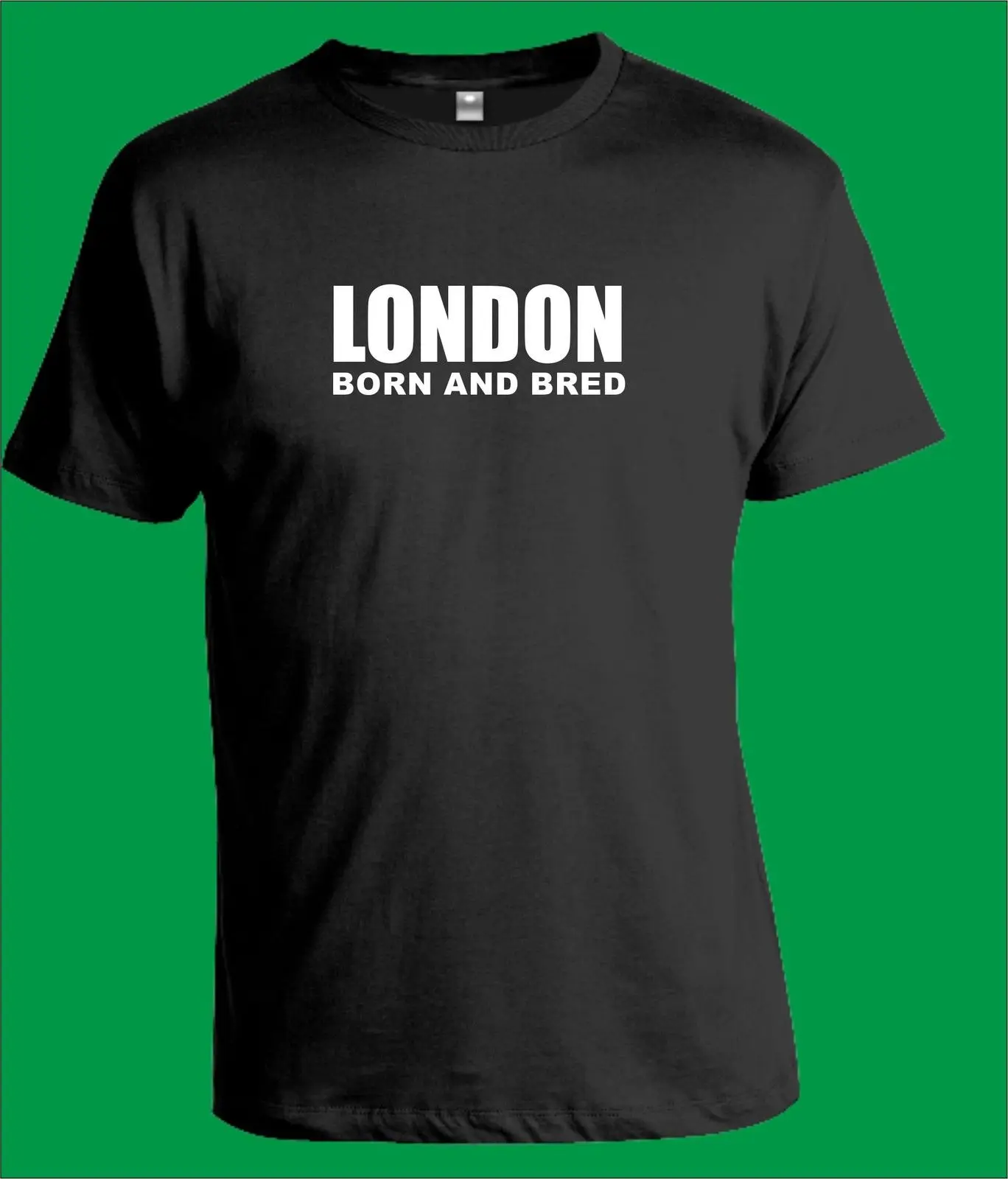 LONDON BORN AND BRED T-Shirt Slogan Funny Gift New T Shirts Tops Tee Unisex High Quality Casual Printing | Мужская одежда