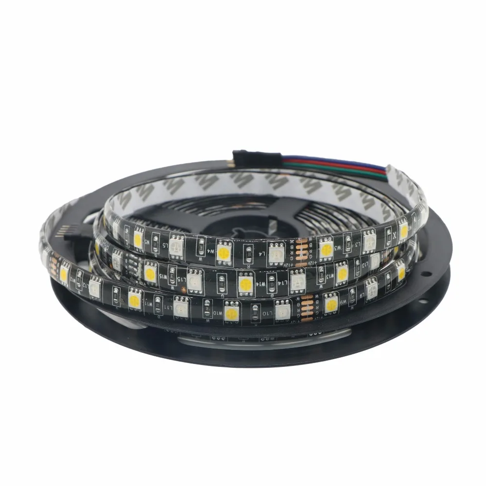 SZYOUMY комплект 5050 SMD RGBW/RGBWW светодиодные полосы света DC12V 60 светодиодный/M RGB+ белый/RGB+ теплый белый светодиодный Srtip с контроллером и Мощность