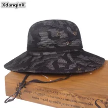 XdanqinX Новинка, камуфляжная шапка для взрослых, мужские шапки-ведерки, складная женская пляжная шляпа, новая Большая воздухопроницаемая Кепка с козырьком
