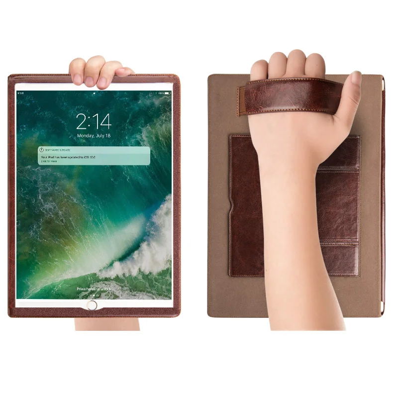 QIALINO Ультратонкий чехол из натуральной кожи для iPad Pro 10,5 дюймов роскошный флип Модный узор стенты Dormancy Функция подставка Cov