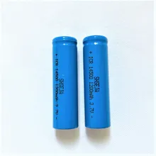 2 шт. ICR14500 AA 1200 mAh 3,7 v перезаряжаемая литий ионный батареи светодиодный фонарик на плоской подошве