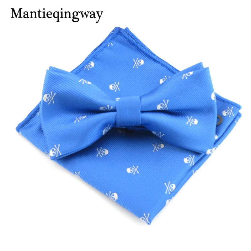 Mantieqingway, деловой, 23*23 см, мужской платок, полиэстер, галстук-бабочка, набор, Череп, карманный, квадратный, Corbatas, Hombre, Pajarita, свадебный