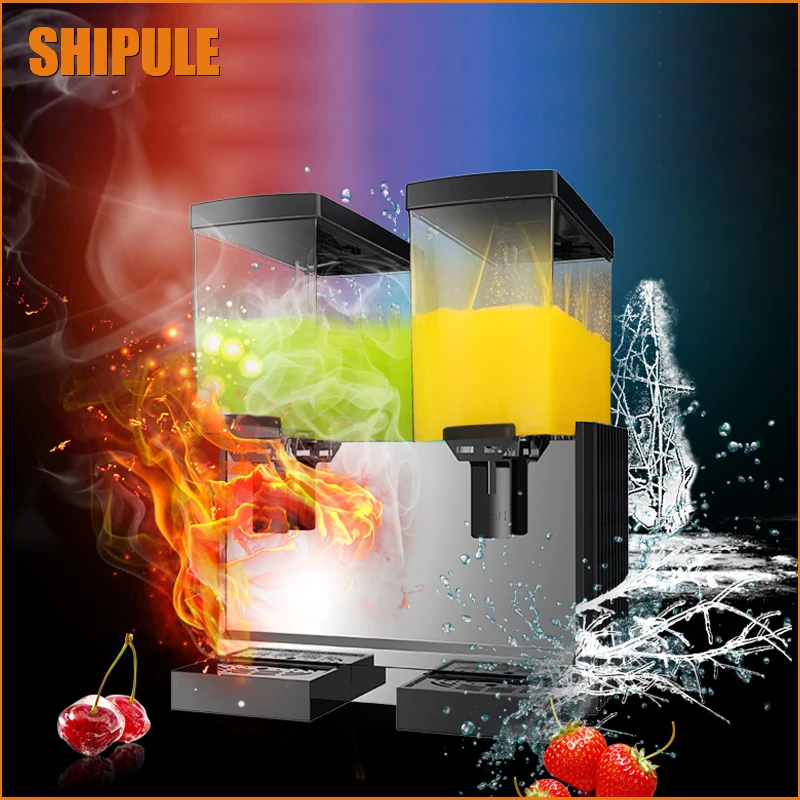 Shipule слякоть машина 15L* 2 диспенсер для холодных напитков 220 V Машина Для Оттаивания снега ледяная Шуга смузи машина