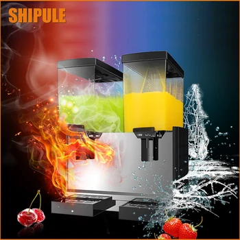 

SHIPULE 2018 New Slush Machine 15L*2 Cold Drink Dispenser 220V Snow Melting machine Ice Slush Smoothies Machine