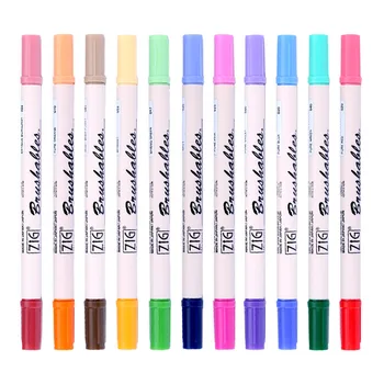 

Japan Kuretake Soft Brush Pen 7700 Dark/Light Dual Head for Comics Art Word Journal Pen 1 Piece