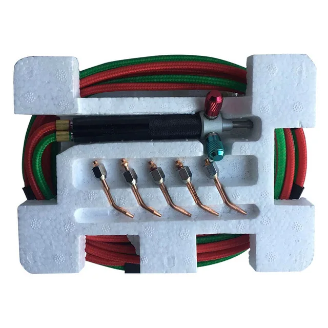 Soldering Cutting Torch Mini Welding Torch Little Smith Gas Torch Jewelry Tools 1 Set with 5 Tips
