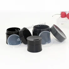 15 г 30 г 50 г пустая черная круглая Талия Косметическая банка, контейнер, пластиковый контейнер для косметической упаковки, баночка для косметики крем для кожи