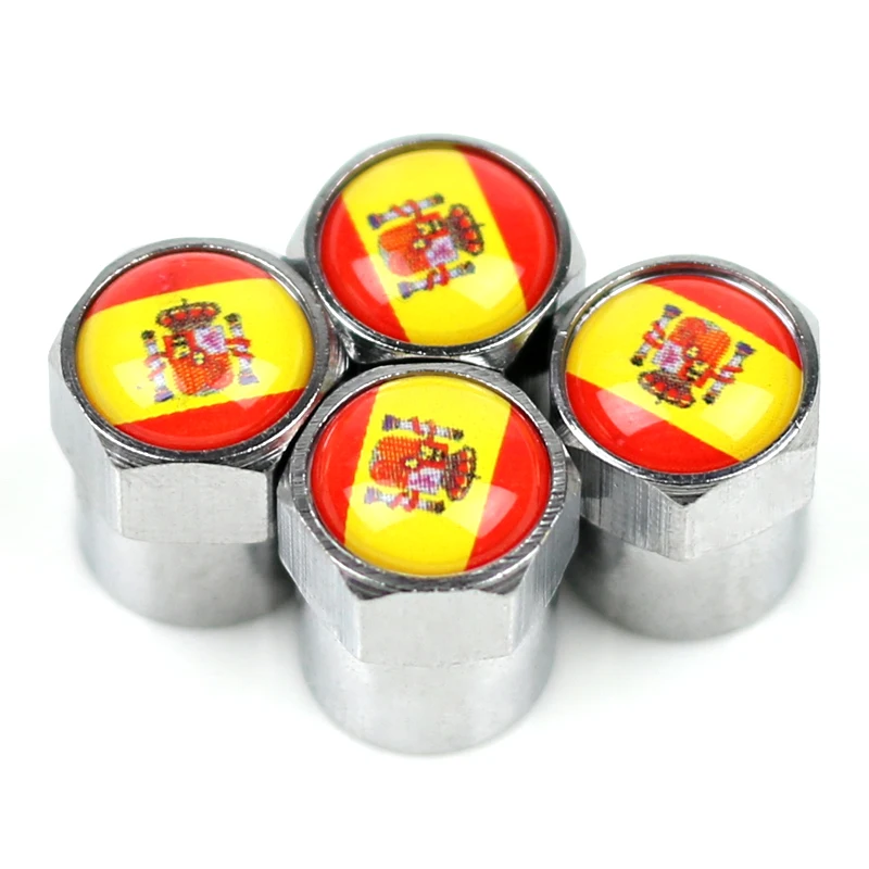 

Car wheel Motorcycle Chrome Metal Wheel Tire Valve Caps case for Seat Leon Ibiza cupra Altea Belt Racing emblem Spain
