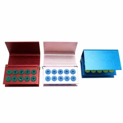3 Pcs Dental Burs Block Disinfection Autoclave Holder Box 10 Silicon Holes RG FA