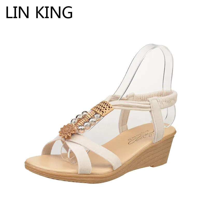 

LIN KING Women Shoes Sandals Comfort Sandals Summer Flip Flops 2016 Fashion High Quality Flat Sandals Gladiator Sandalias Muje