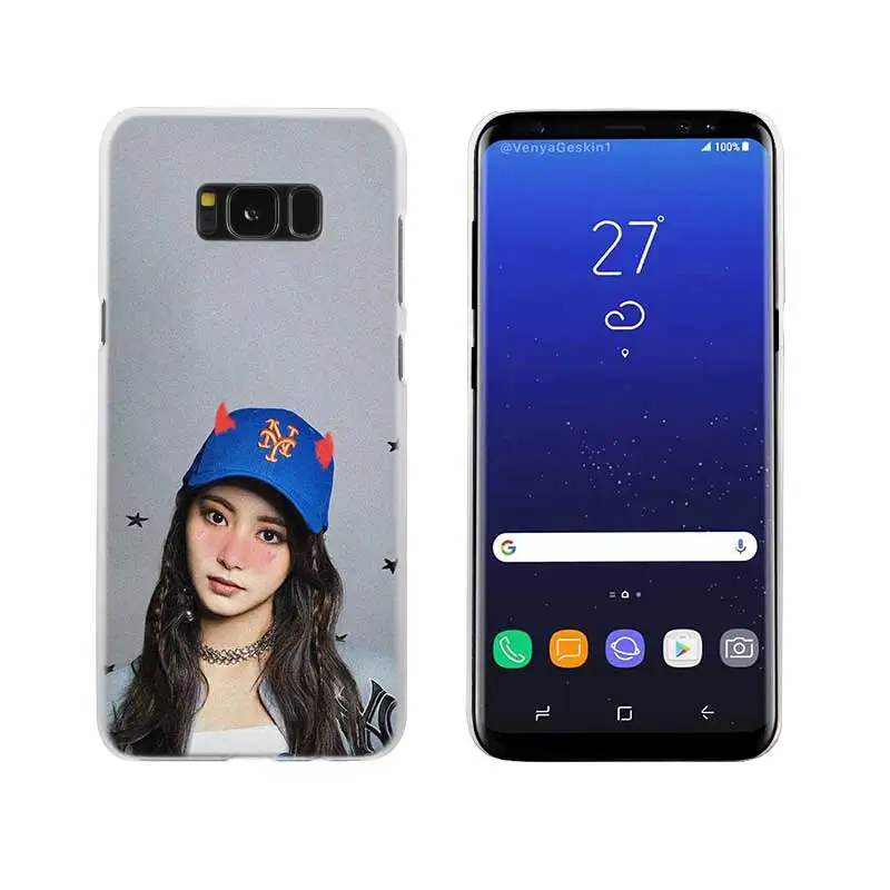 Twice Mina Momo Kpop прозрачный Note 10 9 pro Жесткий чехол для samsung Galaxy S4 S5 S6 S7 S8 S9 Plus Edge Mini s10 lite - Цвет: 15