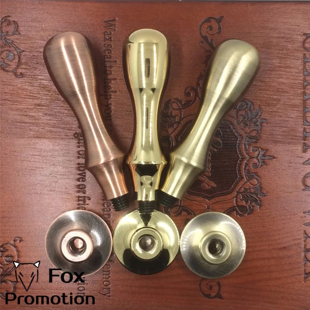 Goedkoop Aanpassen Wax Stempel met Uw Logo, Gecoat Messing Handvat Stempel DIY Oude Seal Retro Stempel, Gepersonaliseerde Lakzegel custom design
