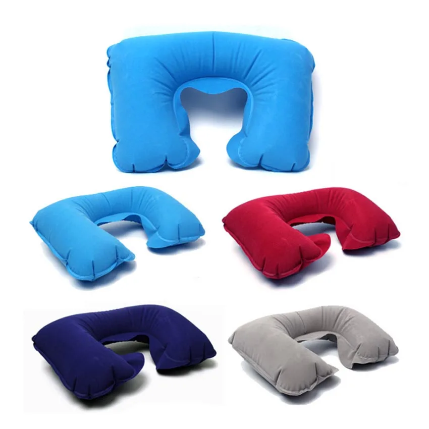 New PVC Inflatable U Shaped Pillow Travel Neck Pillows Health Care