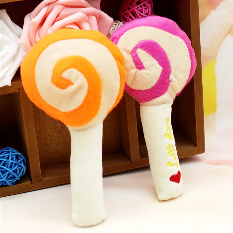 Cute Lollipop Pet Squeak Toys Plush Sound Play Dog Toys For Small Large Dogs Cats Puppy Molar Chew Toys Wholesale #F#40AT31 (3)