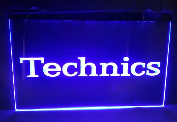 Technics логотип 2 размера Новый NR пивной бар Паб Клуб 3d вывески светодиодный