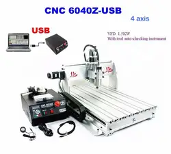 CNC 6040Z 4 оси гравер гравировальная машина USB маршрутизатор сверлильный фрезерный резак резьба инструмент шариковый винт искусство Первый