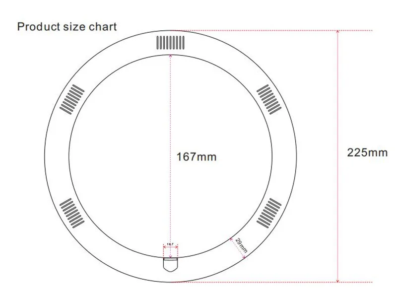 Круглая Светодиодная трубка из алюминия и поликарбоната Epstar chip t9