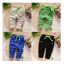 Г., новые осенние детские брюки хлопковые спортивные штаны в Корейском стиле, 1 предмет штаны для маленьких мальчиков и девочек штаны для детей от 0 до 2 лет