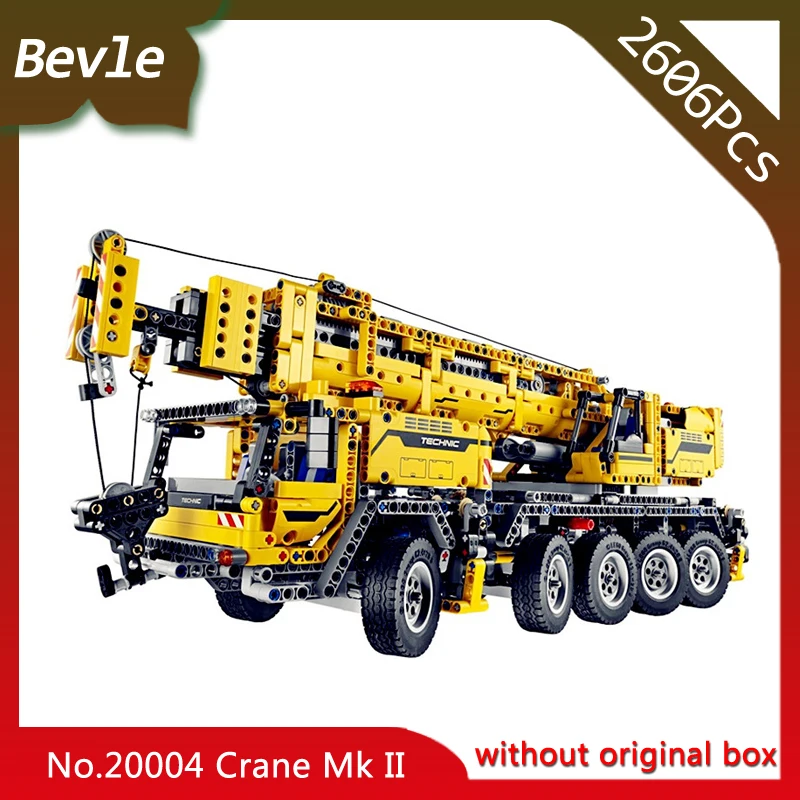 

Bevle Store LEPIN 20004 2606Pcs Technic Motor Power Mobile Crane Mk II Model Building Blocks Bricks For Children Toys 42009