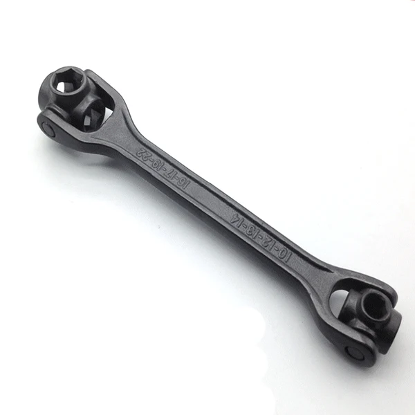 8 in 1 Swivel Wrench Dog Bone Style Spanner Socket Wrench Car Tire