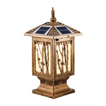 Солнечный столб лампа Настенный светильник Открытый супер яркий водонепроницаемый открытый двор жилой солнечный светильник