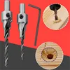 2pc Countersink Drilling 3 Steps Pilot Drill Bits Set Reamer Screw Wood Window Hinge Hole Saw Chamfer 4 6 5 7mm steps 8mm Shank ► Photo 1/6