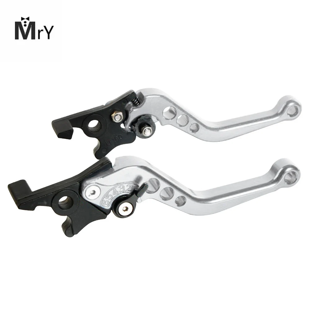 

MAHAQI 1 Pair Aluminum Alloy Motorcycle Double Disc Brake Lever Scooter Bike Modification Lever Universal Hot Sale