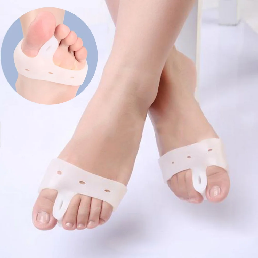 

1 Pair New Arrival Silicone Gel Toe Fingers Foot Separator Thumb Valgus Toe Valgus Guard Bunion Guard Adjuster Feet Care