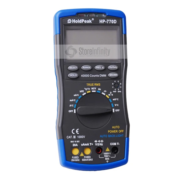 HoldPeak HP 770D Multimetro Digital Multimeter Auto Range True RMS