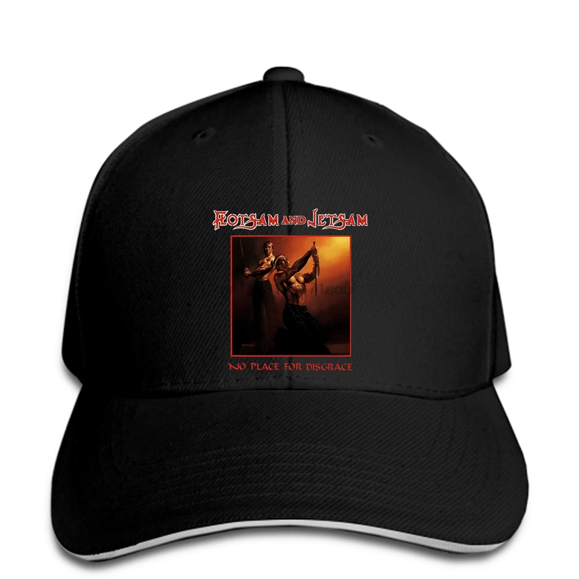 

Baseball cap FLOTSAM AND JETSAM NO PLACE FOR DISGRACE'88 Black Baseball caps Men Rock Band