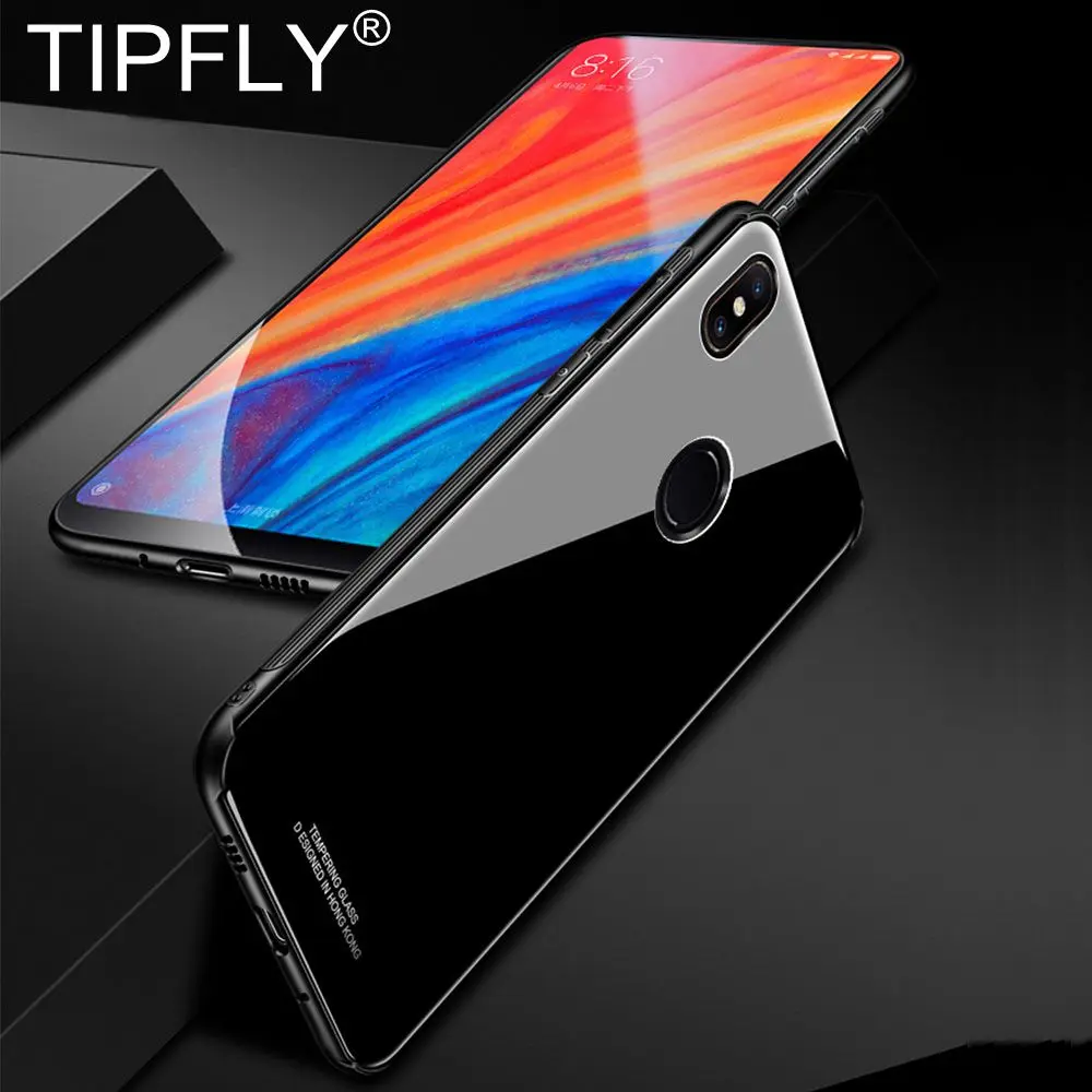 TIPFLY закаленное Стекло чехол для телефона Xiaomi Mix 2 S Чехол роскошные рамы