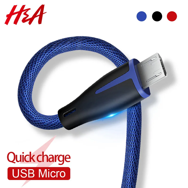 H & A الأزياء سريع تهمة مايكرو كابل usb لسامسونج Xiaomi Redmi هواوي شاحن يو اس بي لأجهزة الأندرويد نظام بيانات الهاتف المحمول الكابلات H & A الأزياء سريع تهمة مايكرو كابل usb لسامسونج Xiaomi Redmi هواوي شاحن يو اس بي لأجهزة الأندرويد نظام بيانات الهاتف المحمول الكابلات