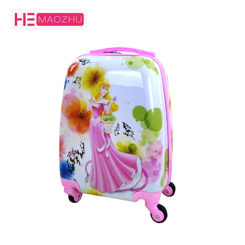 

16-inch Children's Trolley Case Abs Pupils Cute Cartoon Trolley Case Ice Romance Boys and Girls Universal Wheeled Boarding Box