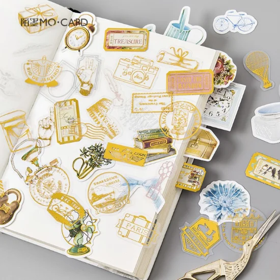 

45 pcs/pack Stationery Stickers Restoring Ancient Memory Diary Planner Decorative Mobile Stickers Scrapbooking DIY Craft Sticker
