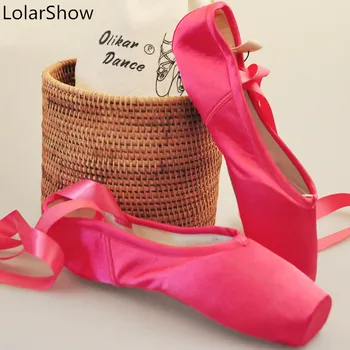 

Satin Dance Shoes Ballet Pointe Shoes For Women Red Dance Shoes