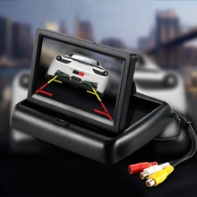 Nueva 4.3 pulgadas de Coches Reproductor de Vídeo HD Monitores TFT LCD Plegable Del Coche pantalla de Panel Digital de la Pantalla en Color de Visión Trasera de Visión Trasera Del Monitor