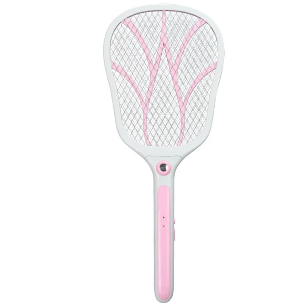 

VICTMAX New Sale Multifunction LED Lighting USB Mosquito Flying Swatter Charge Electronic Bug Zapper Pest Repellent - Pink/Blue