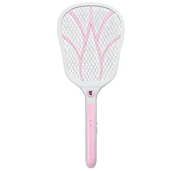 

VICTMAX New Sale Multifunction LED Lighting USB Mosquito Flying Swatter Charge Electronic Bug Zapper Pest Repellent - Pink/Blue