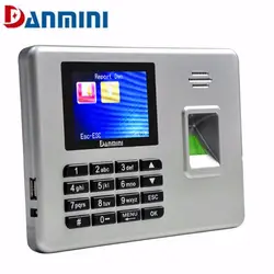 Danmini 2000 пользователей 2,8 дюймов TFT Экран A3 посещаемости Фингерпринта машина знак на карту USB-бесплатная драйвер