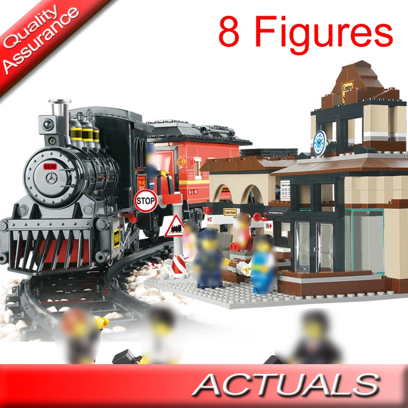 

Sluban Traffic Explorer Train 0236 Station Building Blocks Electric Power Functions Rail Track Bricks 1 MOC 1