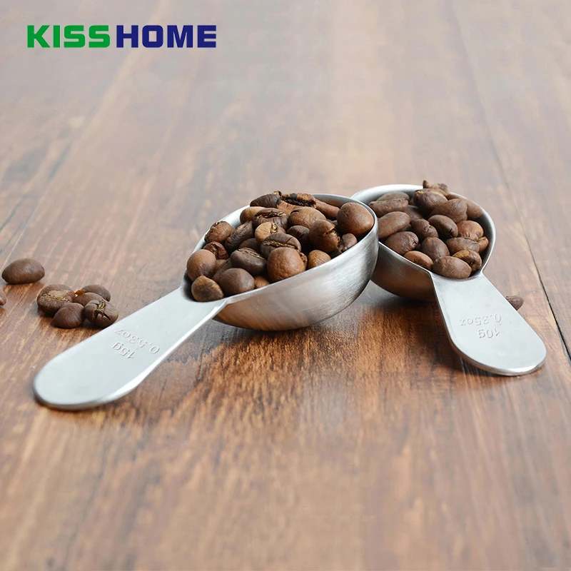 

Coffee Bean Measuring Spoon Thickness Stainless Steel 10g/15g Coffee Tea Milk Powder Kitchen Accessories Tools
