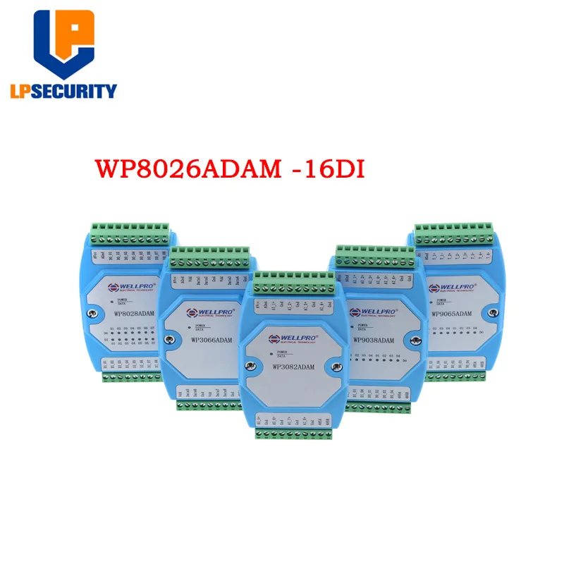 16 канальный изолированный цифровой входной модуль 16DI RS485 MODBUS RTU WP8026ADAM|Пульт