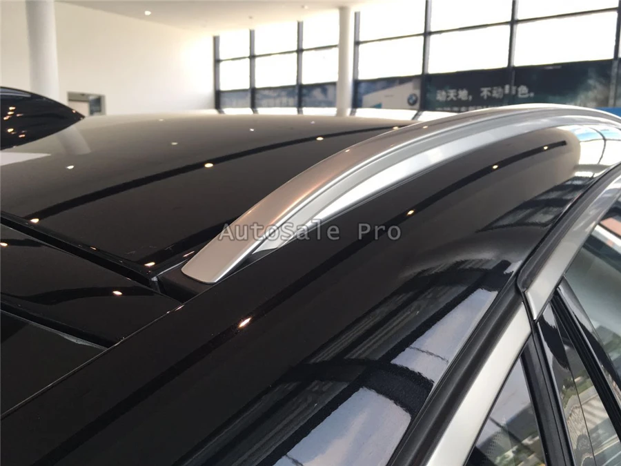 Для BMW X6 2009- алюминиевый сплав серебра Топ Багажник на крыше автомобиля боковое украшение бара отделка стайлинга автомобилей