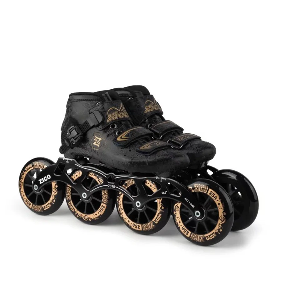 EUR حجم 30-44 سرعة حذاء تزلج بعجلات ألياف الكربون المنافسة تزلج 4 عجلات الشارع سباق التزلج Patines مماثلة مع Powerslide