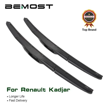 

BEMOST Car Clean The Windshield Wiper Blades Natural Rubber For Renault Kadjar 26"+17", 2015 2016 2017 Fit U Hook Arm